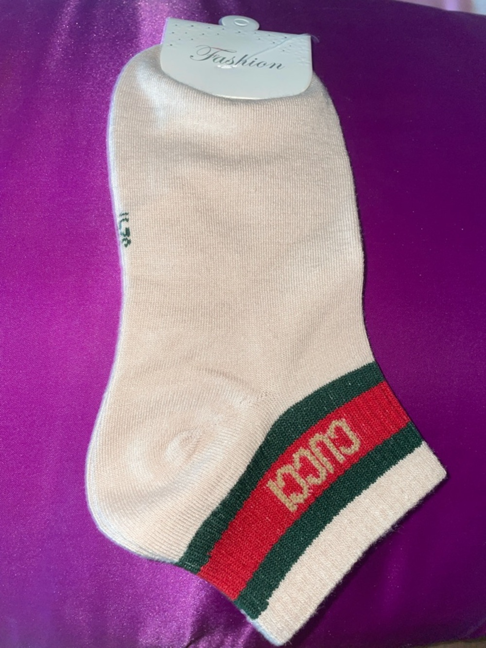 Fashion Beige Ankle Socks